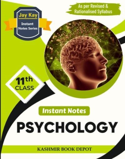 JayKay Instant Notes Psychology Class 11th